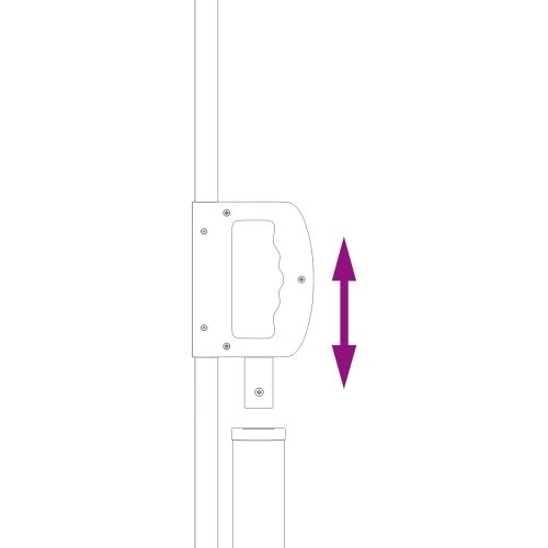 Retraktabilna bočna tende 300 x 100 cm Poliester Pravokutni - Siva 100 cm Cijena