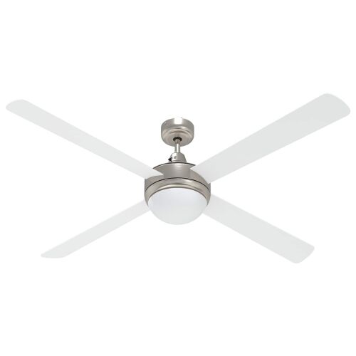 Ventilator za strop s svjetlom i daljinskim upravljačem Bijela - Bijela 130 cm s 4 krila Cijena