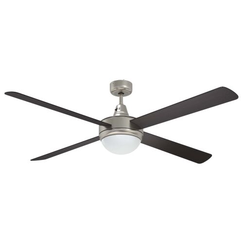 Ventilator za strop s svjetlom i daljinskim upravljačem - Tamno smeđa 130 cm s 4 krila Cijena