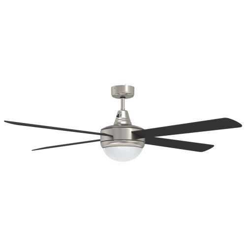 Ventilator za strop s svjetlom i daljinskim upravljačem Crna - Crna 130 cm s 4 krila Cijena