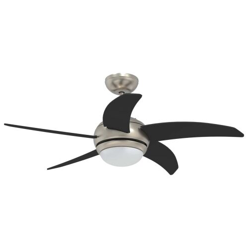 Stropni ventilator sa svjetlom i daljinskim upravljačem - Crna 110 cm s 5 lopatica Cijena
