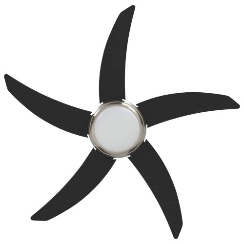 Stropni ventilator sa svjetlom i daljinskim upravljačem - Crna 110 cm s 5 lopatica Cijena