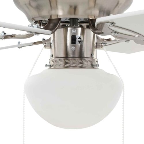 Stropni ventilator s osvjetljenjem Ø 82 cm Bijela - Bijela 82 cm s s 6 oštrica Cijena