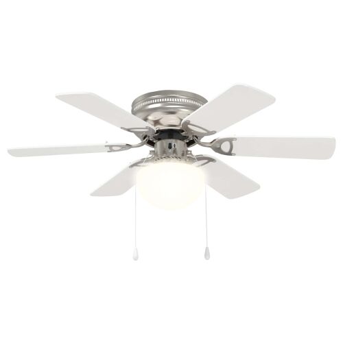 Stropni ventilator s osvjetljenjem Ø 82 cm Bijela - Bijela 82 cm s s 6 oštrica Cijena