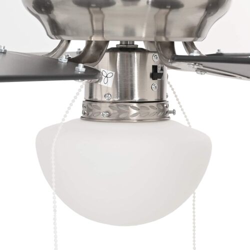 Stropni ventilator s osvjetljenjem Ø 82 cm Crna - Crna 82 cm s s 6 oštrica Cijena