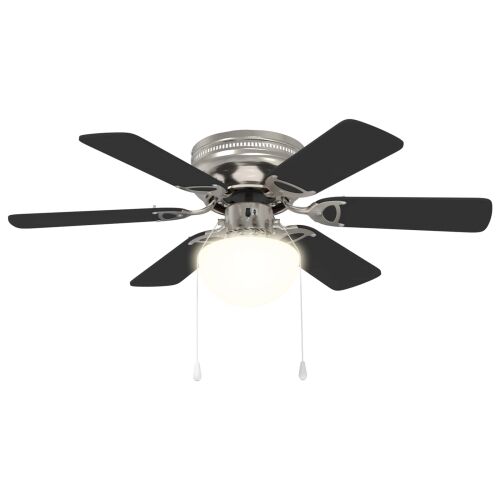 Stropni ventilator s osvjetljenjem Ø 82 cm Crna - Crna 82 cm s s 6 oštrica Cijena