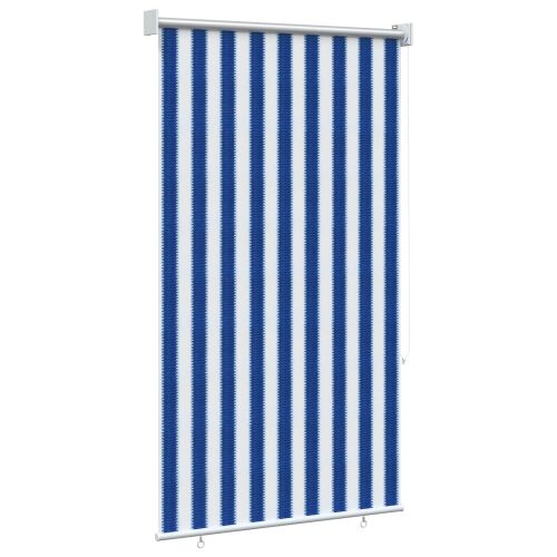Vanjska roleta 90% blokada UV zraka Plava i bijela pruga HDPE - Plava i bijela pruga 80 x 140 cm Cijena