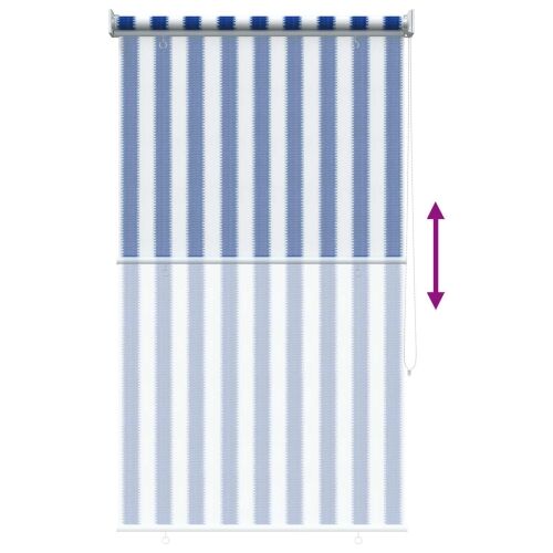 Vanjska roleta 90% blokada UV zraka Plava i bijela pruga HDPE - Plava i bijela pruga 80 x 140 cm Cijena