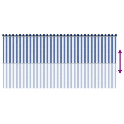 Vanjska roleta 90% blokada UV zraka Plava i bijela pruga HDPE - Plava i bijela pruga 240 x 140 cm Cijena