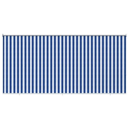 Vanjska roleta 90% blokada UV zraka Plava i bijela pruga HDPE - Plava i bijela pruga 350 x 140 cm Cijena