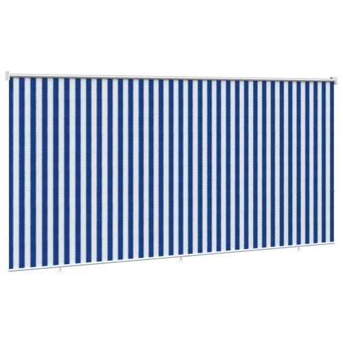 Vanjska roleta 90% blokada UV zraka Plava i bijela pruga HDPE - Plava i bijela pruga 400 x 140 cm Cijena