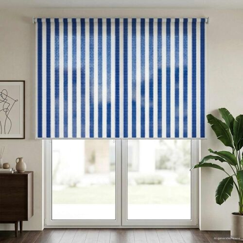 Vanjska roleta 90% blokada UV zraka Plava i bijela pruga HDPE - Plava i bijela pruga 180 x 230 cm Cijena