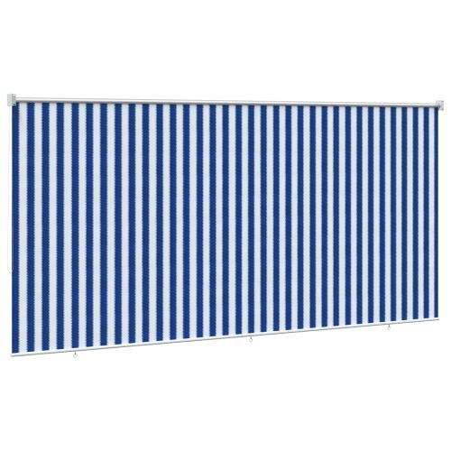 Vanjska roleta 90% blokada UV zraka Plava i bijela pruga HDPE - Plava i bijela pruga 400 x 230 cm Cijena