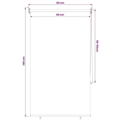 Vanjska roleta 90% blokada UV zraka Terrakota 60 x 140 cm HDPE - Terrakota 60 x 140 cm Cijena
