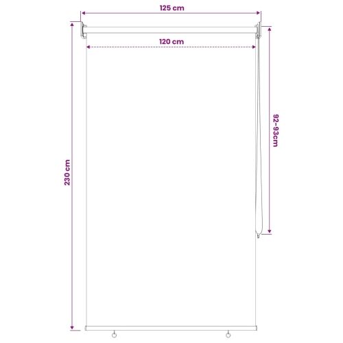 Vanjska roleta 90% blokada UV zraka Terrakota 120 x 230 cm HDPE - Terrakota 120 x 230 cm Cijena