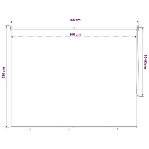 Vanjska roleta 90% blokada UV zraka Terrakota 140 x 230 cm HDPE - Terrakota 140 x 230 cm Cijena