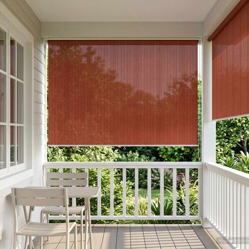 Vanjska roleta 90% blokada UV zraka Terrakota 400 x 230 cm HDPE - Terrakota 400 x 230 cm Cijena
