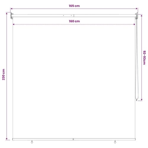 Vanjska roleta 90% blokada UV zraka Tamnozelena 160 x 230 cm - Tamnozelena 160 x 230 cm Cijena