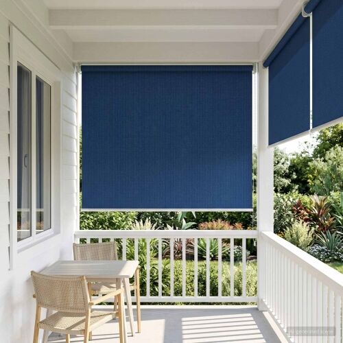 Vanjska roleta 90% blokada UV zraka Plava 80 x 140 cm HDPE - Plava 80 x 140 cm Cijena