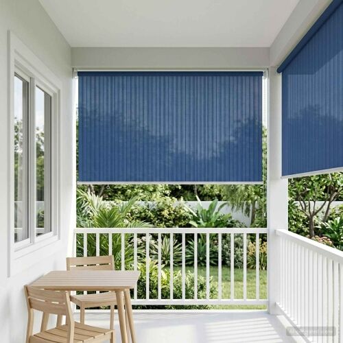Vanjska roleta 90% blokada UV zraka Plava 140 x 140 cm HDPE - Plava 140 x 140 cm Cijena