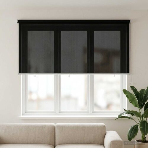 Vanjska roleta 90% blokada UV zraka Crna 140 x 140 cm HDPE - Crna 140 x 140 cm Cijena