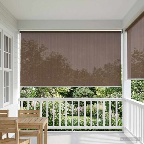 Vanjska roleta 90% blokada UV zraka Sivosmeđa 120 x 140 cm HDPE - Sivosmeđa 120 x 140 cm Cijena