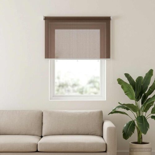 Vanjska roleta 90% blokada UV zraka Sivosmeđa 220 x 140 cm HDPE - Sivosmeđa 220 x 140 cm Cijena