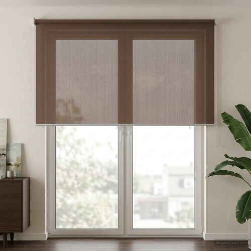 Vanjska roleta 90% blokada UV zraka Sivosmeđa 140 x 230 cm HDPE - Sivosmeđa 140 x 230 cm Cijena