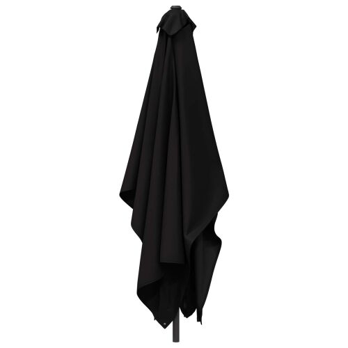 Vrtni suncobran 200 x 300 cm Poliester Pravokutni Crna - Crna 2 x 3 m bez baze Cijena