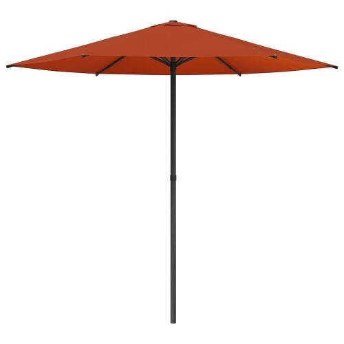 Vrtni suncobran 230 x 230 cm Poliester Pravokutni Terakota - Terakota 2,3 x 2,3 m bez baze Cijena