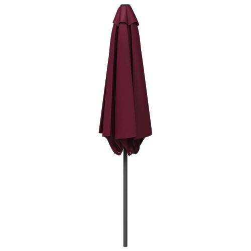 Vrtni suncobran 270 x 270 cm Poliester Pravokutni - Bordo crvena 2,7 x 2,7 m bez baze Cijena