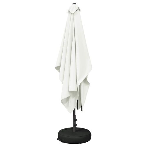 Vrtni Parasol s Podnožjem 200 x 300 cm Poliester Pravokutni - Krem 2 x 3 m s podlogom Cijena