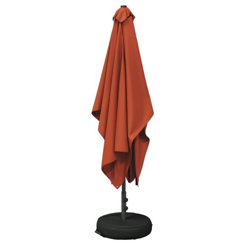 Vrtni Parasol s Podnožjem 200 x 300 cm Poliester Pravokutni - Terakota 2 x 3 m s podlogom Cijena