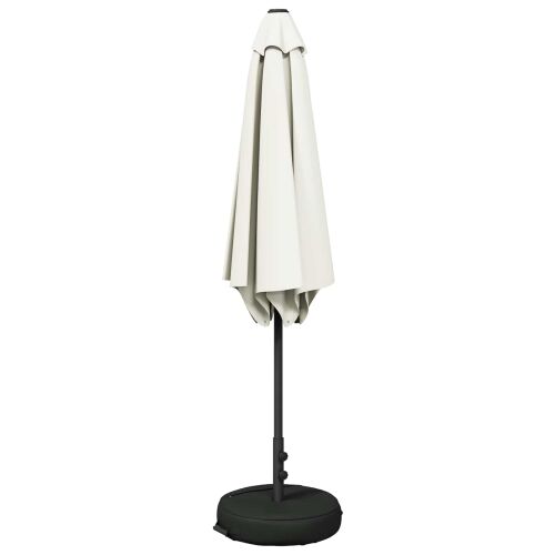 Vrtni Parasol s Podnožjem 300 x 300 cm Poliester Pravokutni - Krem 3 x 3 m s podlogom Cijena