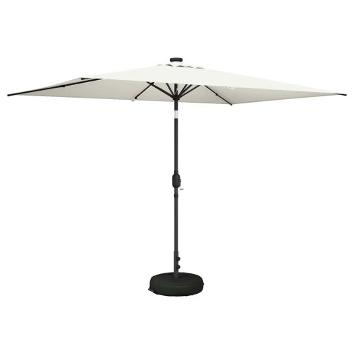 Suncobran za vrt s LED svjetlima i postoljem 200 x 300 cm - Krem 2 x 3 m Cijena