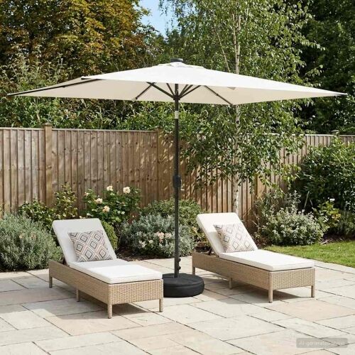 Suncobran za vrt s LED svjetlima i postoljem 200 x 300 cm - Krem 2 x 3 m Cijena