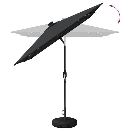 Suncobran za vrt s LED svjetlima i postoljem 200 x 300 cm - Antracit 2 x 3 m Cijena