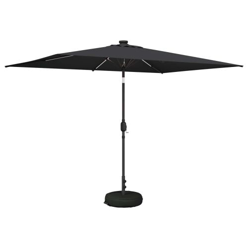 Suncobran za vrt s LED svjetlima i postoljem 200 x 300 cm - Antracit 2 x 3 m Cijena