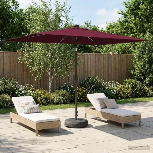 Suncobran za vrt s LED svjetlima i postoljem 200 x 300 cm - Bordo crvena 2 x 3 m Cijena