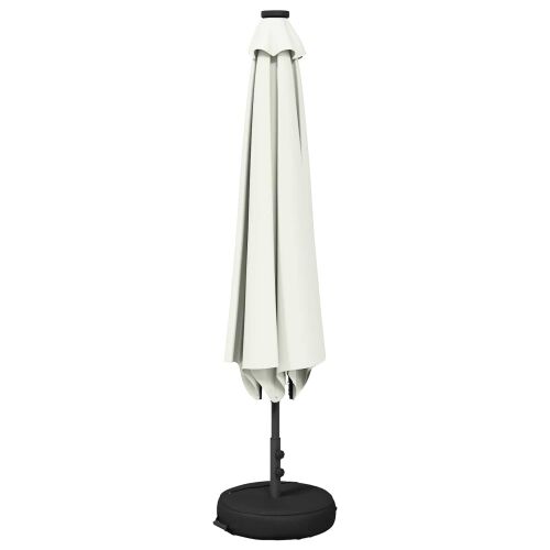 Suncobran za vrt s LED svjetlima i postoljem 230 x 230 cm - Krem 2,3 x 2,3 m Cijena