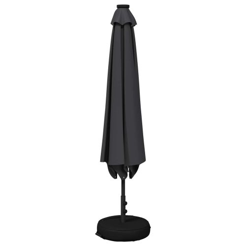 Suncobran za vrt s LED svjetlima i postoljem 230 x 230 cm - Antracit 2,3 x 2,3 m Cijena