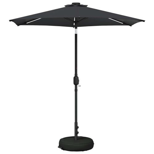 Suncobran za vrt s LED svjetlima i postoljem 230 x 230 cm - Antracit 2,3 x 2,3 m Cijena