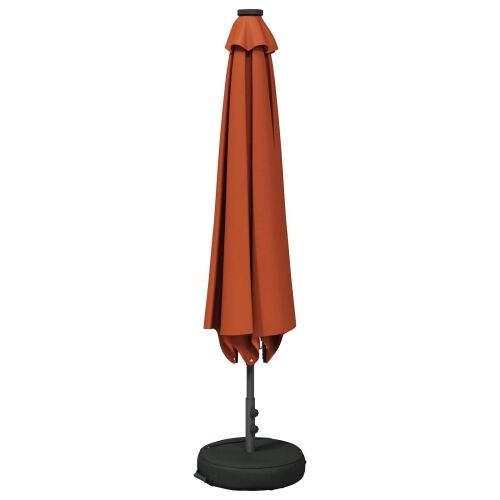 Suncobran za vrt s LED svjetlima i postoljem 230 x 230 cm - Terakota 2,3 x 2,3 m Cijena