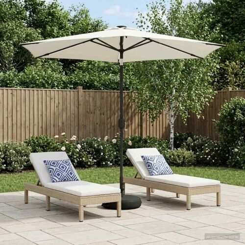Suncobran za vrt s LED svjetlima i postoljem 270 x 270 cm - Krem 2,7 x 2,7 m Cijena