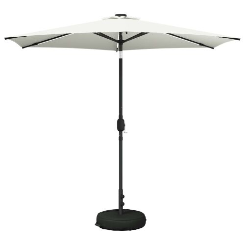 Suncobran za vrt s LED svjetlima i postoljem 270 x 270 cm - Krem 2,7 x 2,7 m Cijena