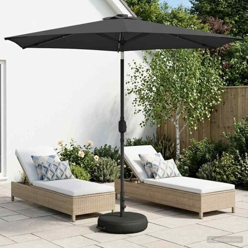 Suncobran za vrt s LED svjetlima i postoljem 270 x 270 cm - Antracit 2,7 x 2,7 m Cijena