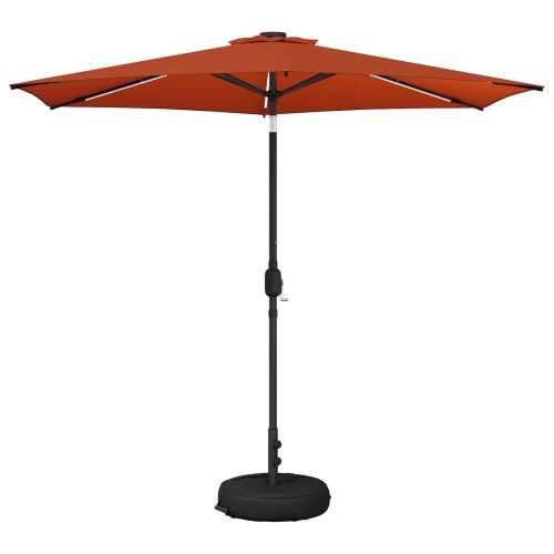 Suncobran za vrt s LED svjetlima i postoljem 270 x 270 cm - Terakota 2,7 x 2,7 m Cijena