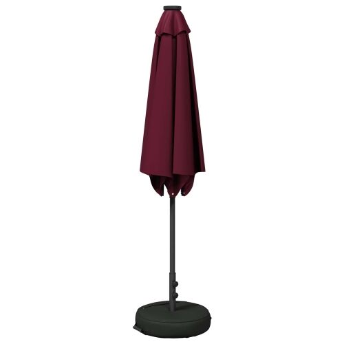 Suncobran za vrt s LED svjetlima i postoljem 270 x 270 cm - Bordo crvena 2,7 x 2,7 m Cijena