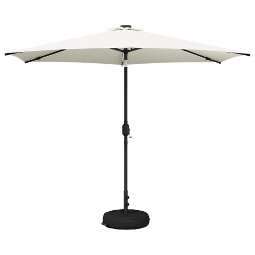 Suncobran za vrt s LED svjetlima i postoljem 300 x 300 cm - Krem 3 x 3 m Cijena