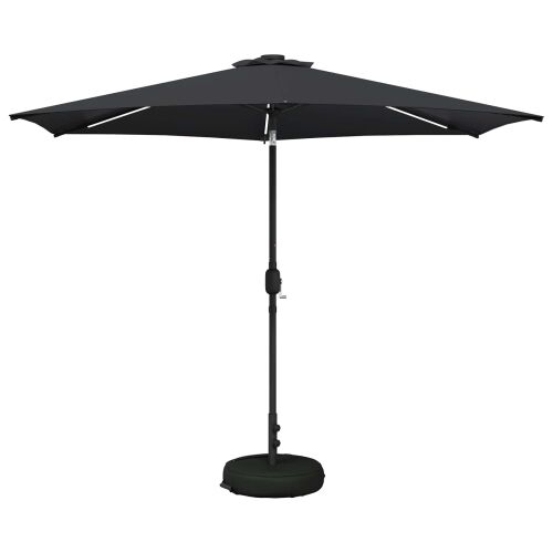 Suncobran za vrt s LED svjetlima i postoljem 300 x 300 cm - Antracit 3 x 3 m Cijena